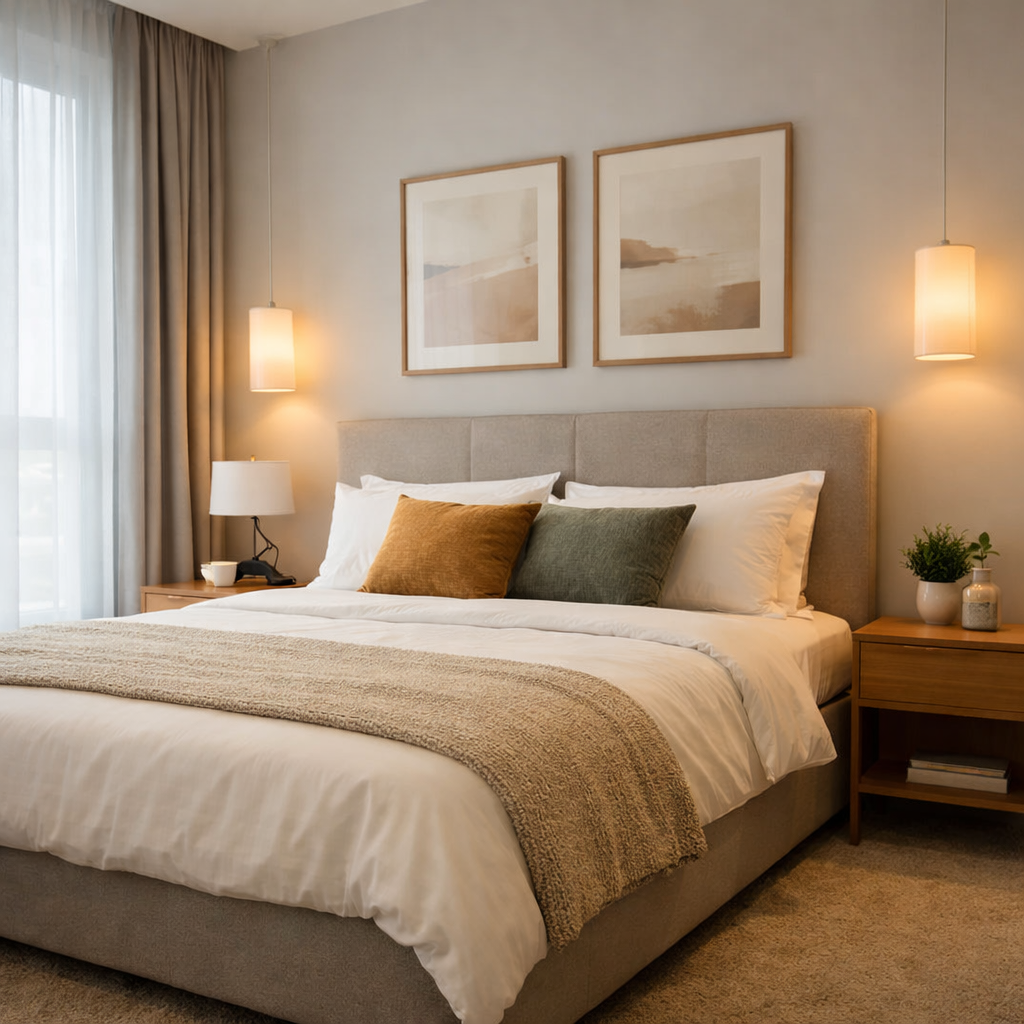 Open‑plan kitchen and living space in our Premium Suite